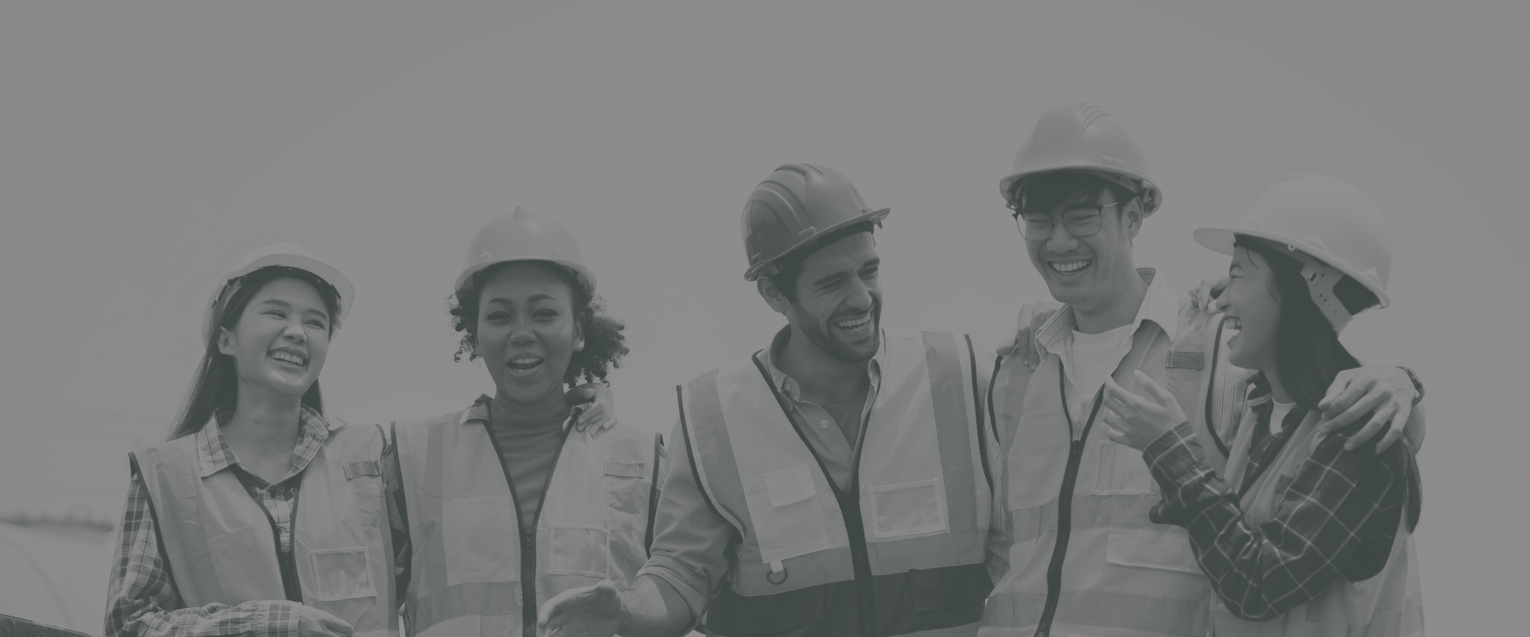 Équipe de travailleuses et travailleurs de chantier